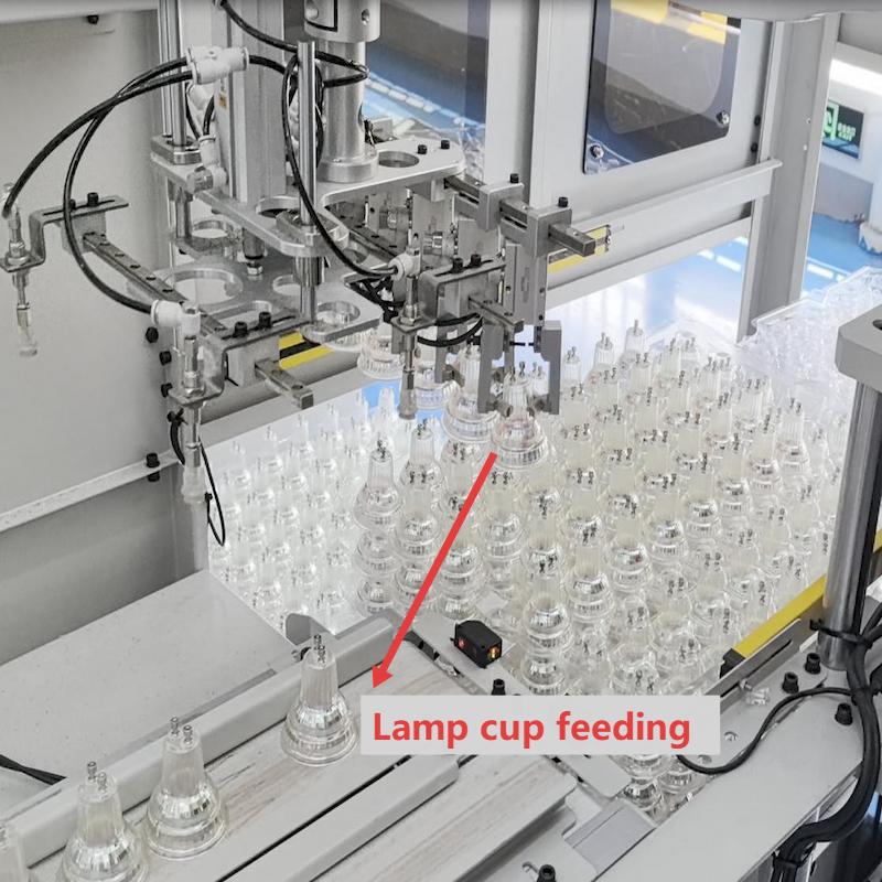 GU10 lamp cup automatic feeding machine