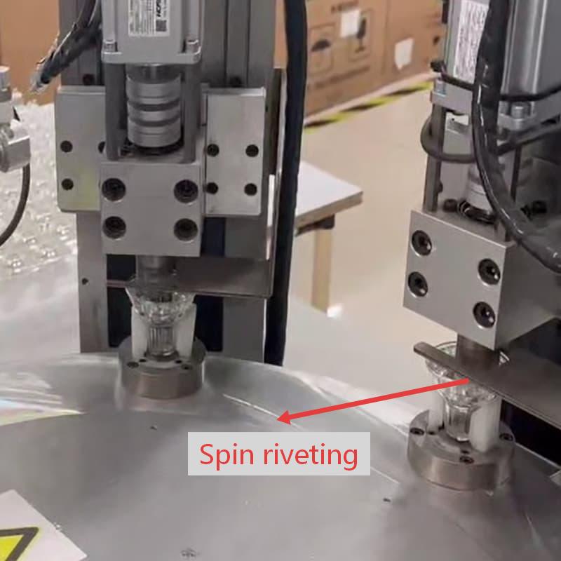 GU10  Pin Spin Riveting