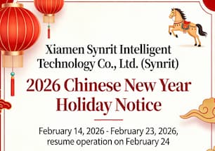 Synrit (Xiamen Synrit Intelligent Technology Co., Ltd.) 2026 Chinese New Year Holiday Notice