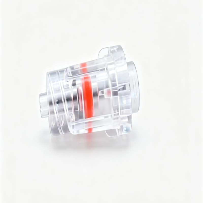Medical high‑pressure connector finished part, assembled medical consumable component