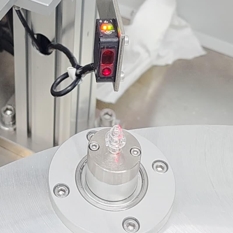 Rotary index table station of medical high‑pressure connector automatic assembly equipment