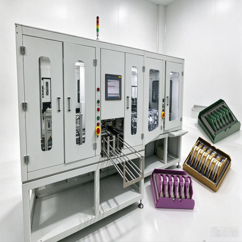 Automatic Ligation Clip Inspection Labeling Boxing Machine, full machine overview